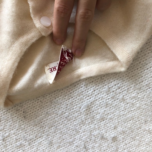 Fully Fashioned Vintage Cashmere Button-up Sweater - Picture 5 of 7